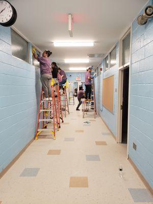 Pre k school cleaning