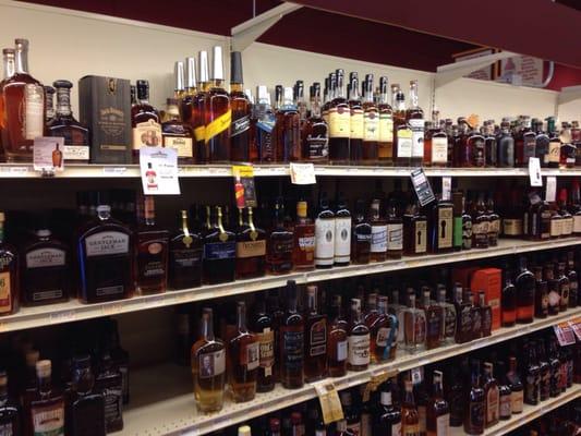 Stocking up for bourbon tasting.