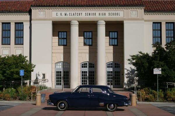 '50 Studebaker in front of CKM HS