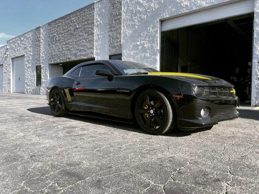 2012 Chevy Camaro Lowered On H&R Springs