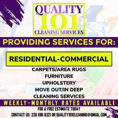 Move Out/Move In Deep  Cleaning Services.