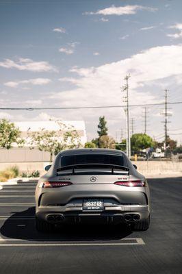 AMG GT 53 got a full refresh, wrapped in Matte Dark Grey