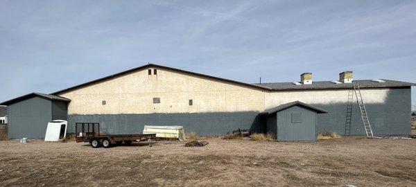 Commercial building. Major plaster patching before painting. We then applied Sherwin Williams super paint. www.a1paintingaz.com