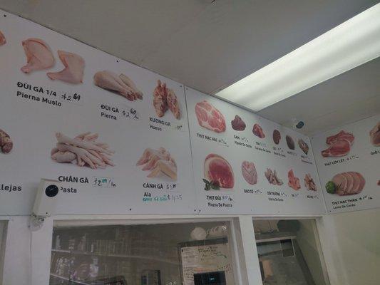 Price of chicken and pork as of 01/13/2021