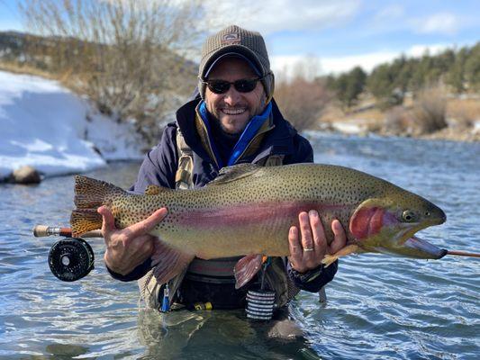 Colorado fish of a lifetime landed on one of our exclusive private water stretches.