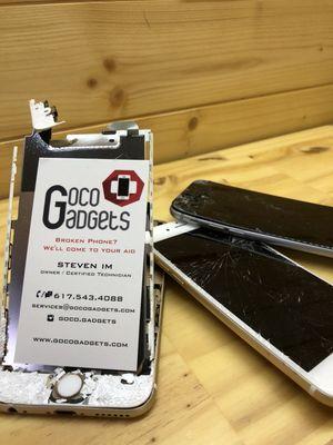 Broken iPhone or iPad? We'll come to your aid! Your local phone repair shop on wheels. All repair are done on site and usually within 30 min