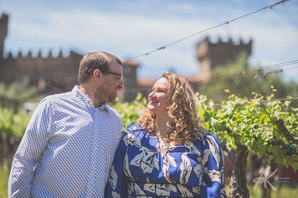 Couples Portrait Session at Castello de Amorosa Winery in Calistoga, CA