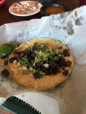 Carne asada taco