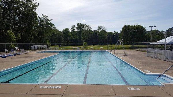 OUR HEATED OUTDOOR POOL.