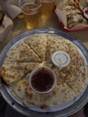 Chicken and Cheese Quesadilla