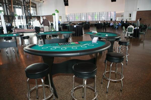 Blackjack tables!