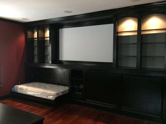 Custom Built-in Murphy Bed / Entertainment Cabinet