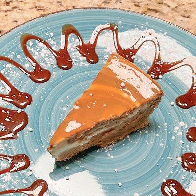 Caramel cheese cake.