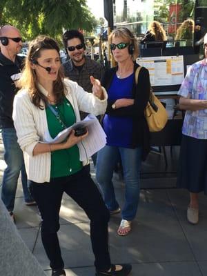 Annalisa guides pizza tour in Little Italy.