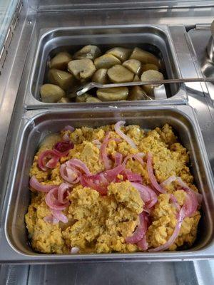 Fresh from the kitchen! Stop by today and have a taste of our delicious hot food!