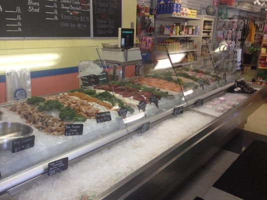 Seafood counter