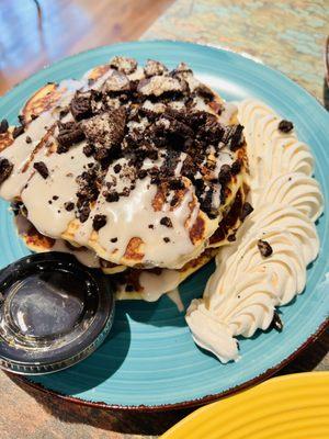 Cookies and cream pancakes