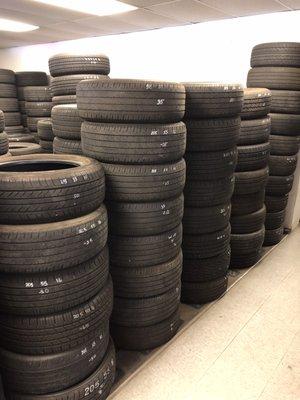 So many different tires in stock and ready