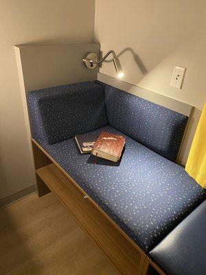 Reading nook in the king size room