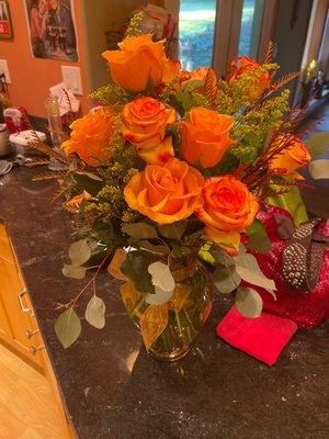 Beautiful arrangement by an excellent florist!  The staff is wonderful and easy to work with. I highly recommend this shop!