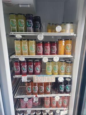 All the juices inside the fridge