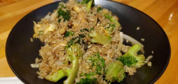 Vegetable fried rice is very good