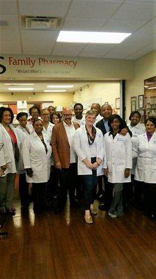 Tom Joyner visit to Ziks Family Pharmacy