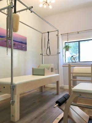 Pilates Room #2 - Trapeze Table, Ladder Barrel, and Exo Chair by Balanced Body Equipment