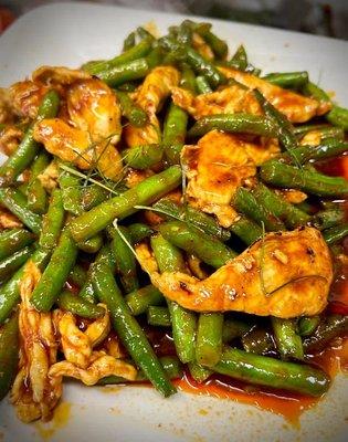 Spicy Green Beans with Chicken