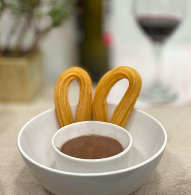 Churros with chocolate