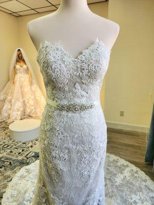 Beautiful champagne wedding dress