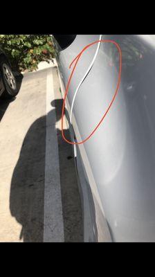 Not aligning the fender properly