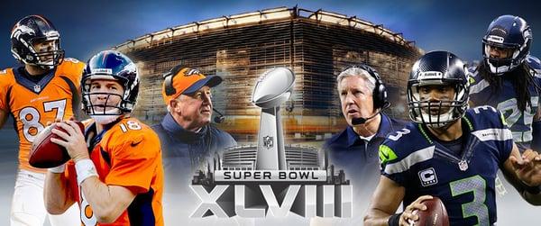 See you all for Super Bowl XLVIII on Feb 2nd.  Game starts at 3:30 pm so come  early - we will have complimentary food too!