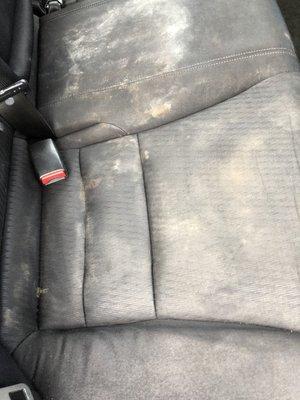 dirty ass car seats.