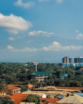 Views of Kilimanjaro from our hotel