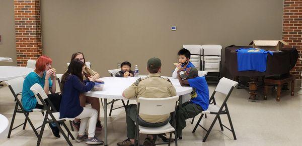 Cub scout meeting