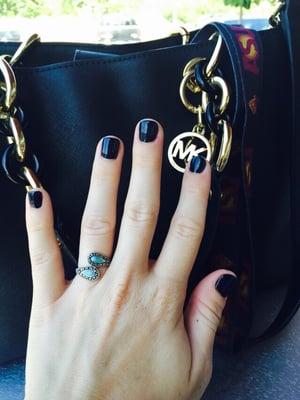 Black Gel Nails!