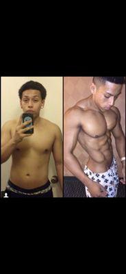 Jairo after a Bulk, and a cut! 1+ year