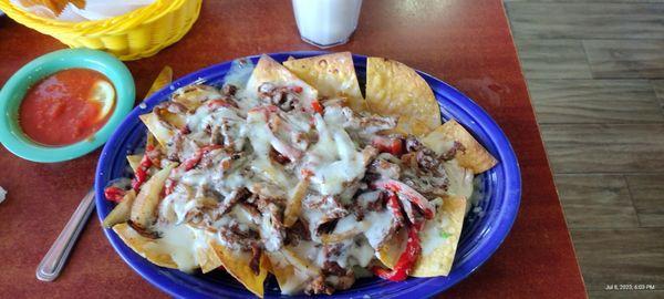 steak fajita nachos