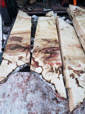 Boxelder Burl sawn for pen blanks