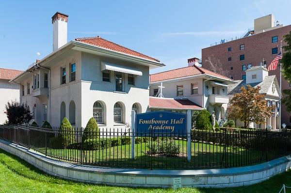 Fontbonne Hall Academy, as seen from the corner of Shore Road & 99th St.