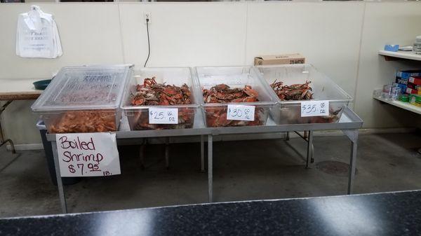 Fresh, tasty divine shrimp and crabs. Nuff said?