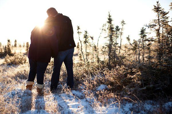 Engagement photography in Anchorage, Alaska by Aspect Alaska Photography.