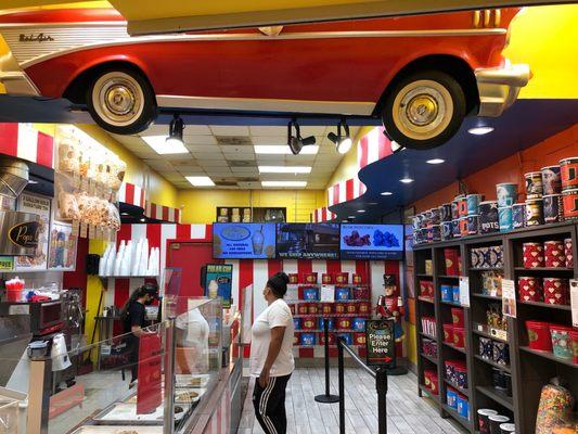 Interior of store