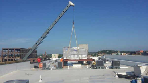 Installing a Roof Top Unit at a school