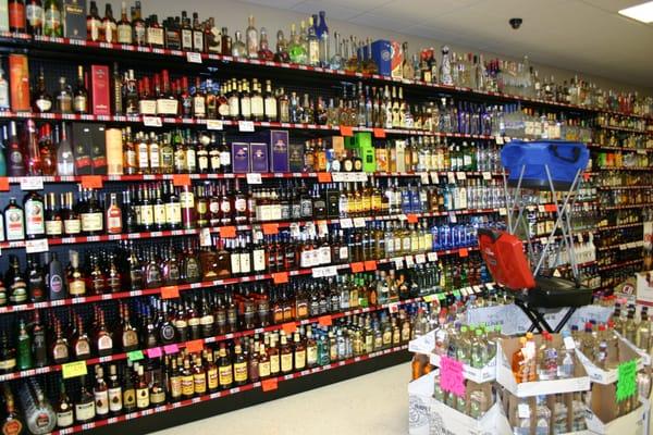 We carry the major liquor brands.