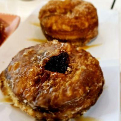 Rasberry Cronut. Apple Cinnamon Cronut.