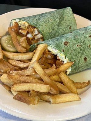 Buffalo chicken wrap