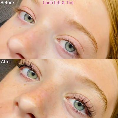 Lash Lift & tint Before/After