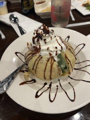 Fried ice cream- matcha